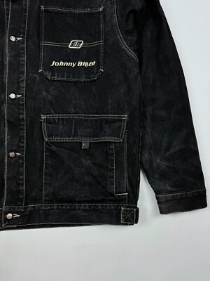 1990's Vintage Johnny Blaze Hip-Hop Washed Denim Jacket | eBay