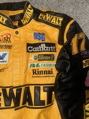 DEWALT Matt Kenseth #17 Leather Jacket NASCAR JH Design Size Med
