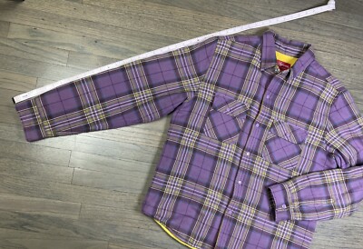 Supreme NY Pile Fleece Lined Plaid Flannel Shirts Jacket Men's
