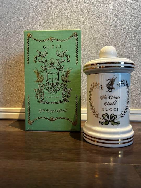 Limited edition GUCCI The Virgin Violet candle New with box White