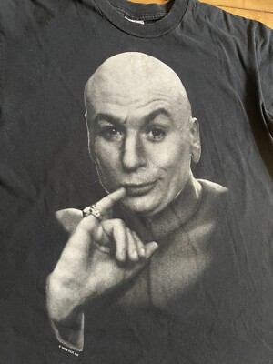 Vintage Austin Powers Dr. Evil T-Shirt 1998 Size Large Single