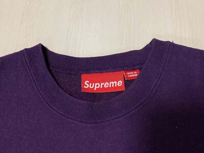 Supreme box logo crewneck gold on purple M | eBay