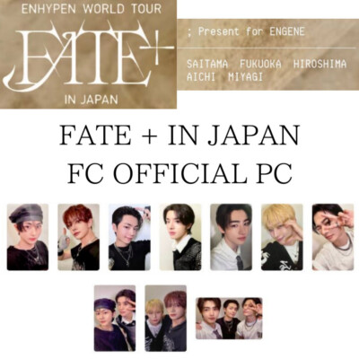 ENHYPEN FATE PLUS IN JAPAN FC ENGENE ZONE OFFICIAL PHOTO CARD