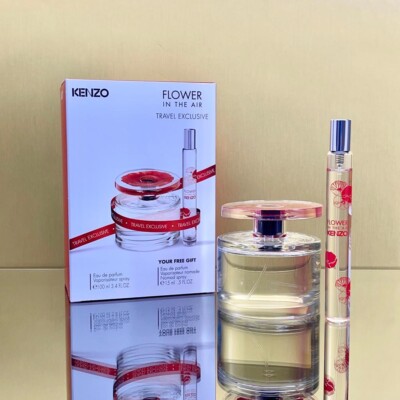 KENZO FLOWER IN THE AIR 2pc Women SET 3.4oz EDP Spr + 15ml Spr