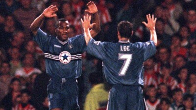 NEWCASTLE UNITED 1995/1997 AWAY SOCCER JERSEY VINTAGE ADIDAS