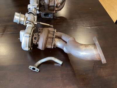 Genuine HKS GT2530 Twin Turbochargers With Divorced Down Pipes For