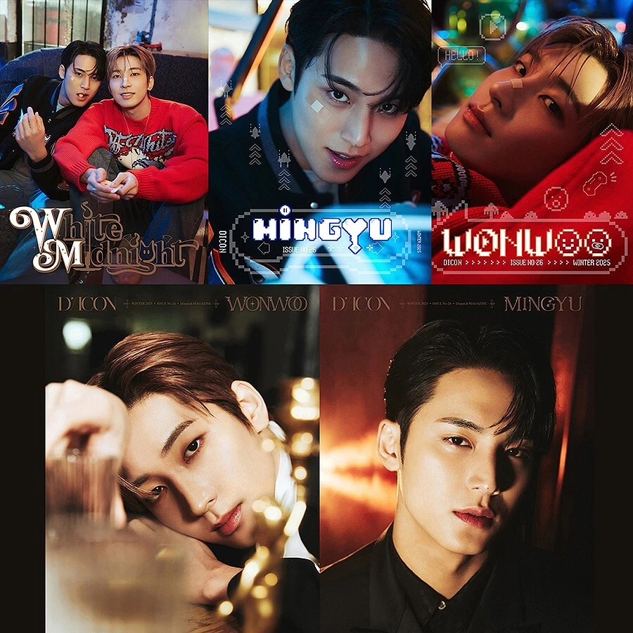 DICON VOLUME N°26 WONWOO & MINGYU WHITE MIDNIGHT/Photo Book+4