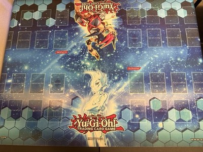 Yugioh 2011 Blue Zexal OTS Official Four 4 Player Playmat 6 Feet
