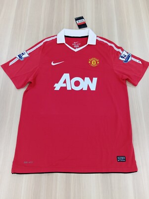 Nike Manchester United 10/11 Rooney #10 Home Shirt (US L Size