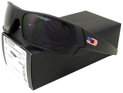 NEW Oakley SI Gascan Sunglasses Matte Black w/ US Flag l Grey 11