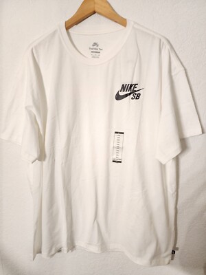 Nike SB Logo Swoosh Loose Fit Size 2XL Skateboarding T-Shirt