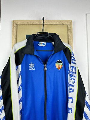 Vintage 90's Valencia football Jacket Track Top Soccer Rare Mens