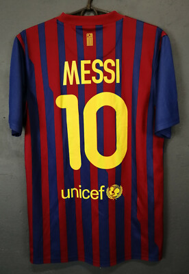 NIKE FC BARCELONA 2011/2012 MESSI SOCCER FOOTBALL SHIRT JERSEY