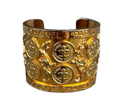 Coco Chanel 31 Rue Cambon Paris Gold Plated Cuff | eBay