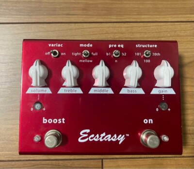 Bogner Ecstasy Red Mini Overdrive Pedal Good | eBay