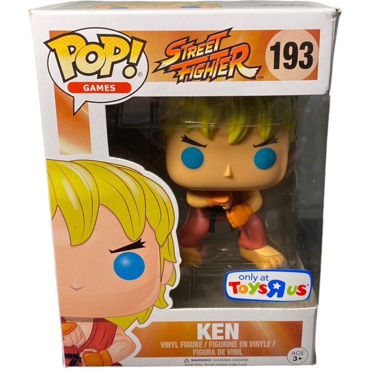 Funko Pop! Vinyl: Street Fighter Ken Figure Toys-R-Us Exclusive