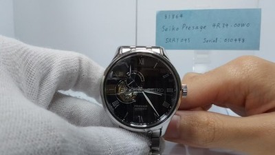 2020 Seiko Presage 4R39-00W0 SARY093 Black Roman Automatic Mens