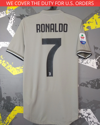 Ronaldo Juventus Away football shirt 2018-2019 Adidas Authentic