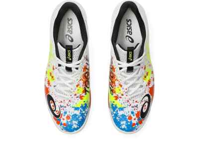 ASICS TOQUE 8 1113A044 100 White Graphite Grey Futsal Shoes | eBay