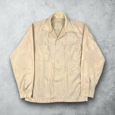 Vintage 50s McGregor Sportswear Loop Collar Dacron Button Up Shirt