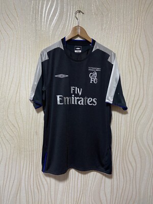 CHELSEA 2004 2005 AWAY FOOTBALL SHIRT SOCCER JERSEY UMBRO sz L MEN