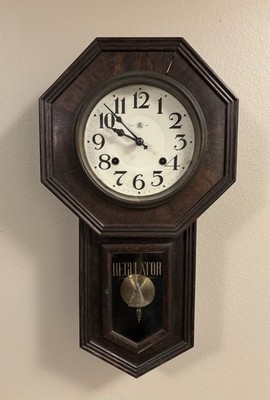 REGULATOR Aichi Tokei Denki K.K. 8 Day-Spring Wall Clock Early