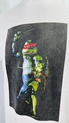 Supreme Raphael Tee T Shirt White Size Medium Teenage Mutant Ninja