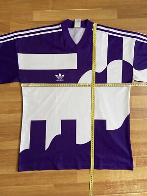 ADIDAS 90s FOOTBALL SHIRT SOCCER JERSEY sz L MEN PURPLE | eBay