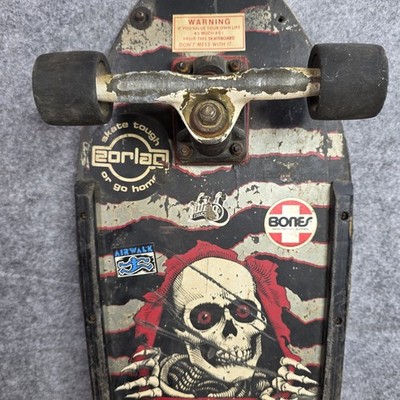 80s Powell Peralta Ripper Skateboard OG Fat Tail Complete Gull