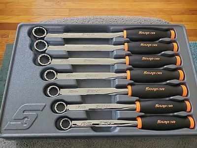 Snap On Tools NEW XDSGM607K1 7pc 12pt METRIC Flank Soft Grip Box