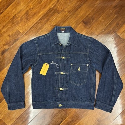 Timeworn Clothing At last & Co Lot147J Denim Jacket Size 38