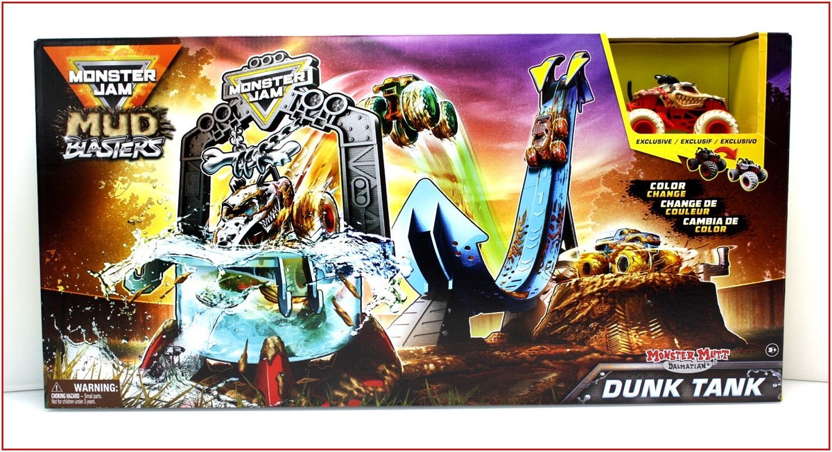 Monster Jam Mud Blasters EXCLUSIVE Monster Mutt Dalmatian DUNK