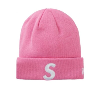 Supreme x New Era S Logo Beanie (FW23) Pink | eBay