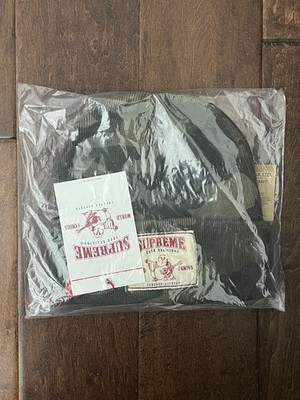 Supreme FW25 True Religion Logo Beanie Olive Camo One Size New