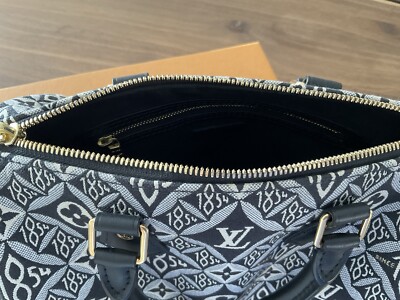 LOUIS VUITTON Monogram Jacquard Speedy 25 1854 Noir M45769 Women's