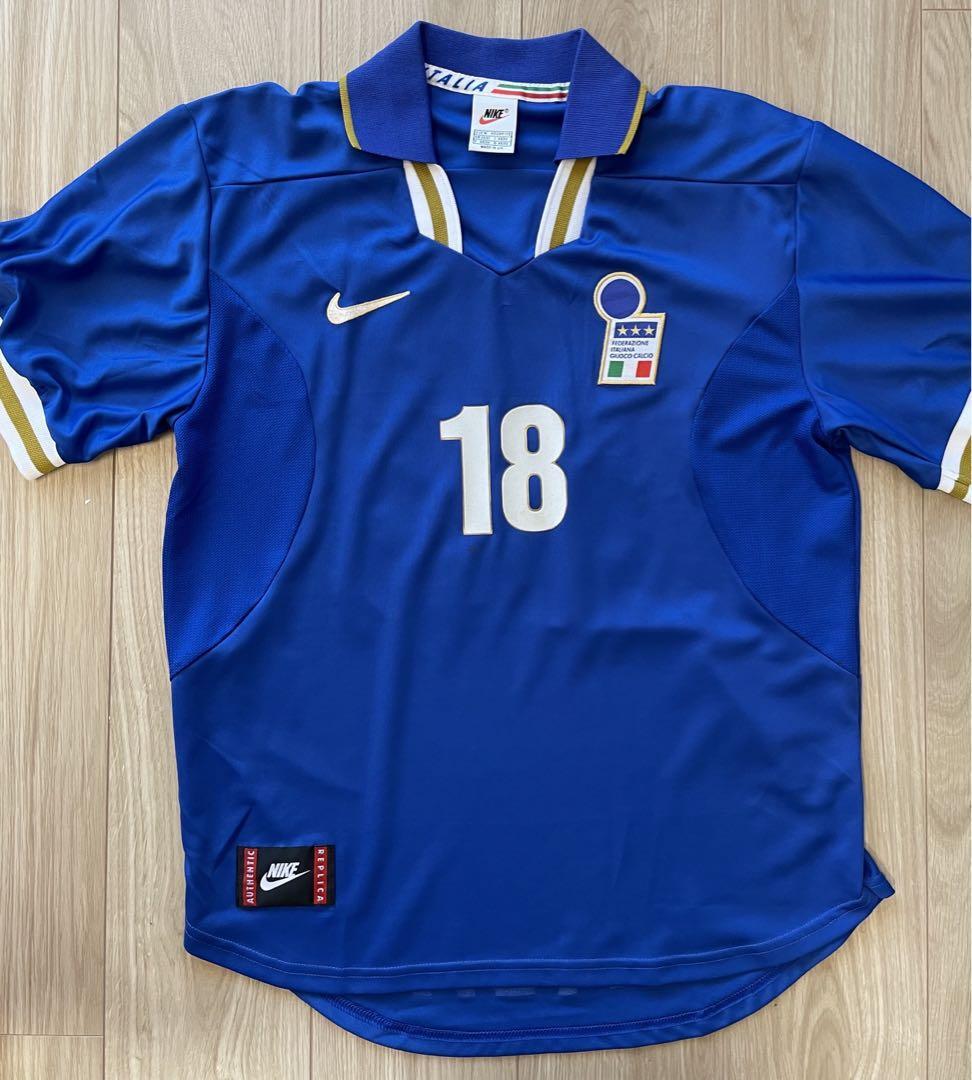 Vintage Baggio Italy 1996 Home Size M Nike Soccer Jersey Official