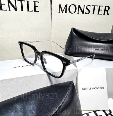 GentleMonster Sunglasses Zin 01 Black -titanium Frame Clear Lenses