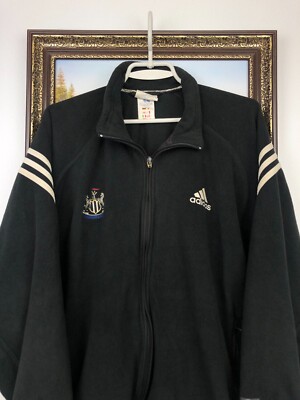 Vintage 90's Adidas Newcastle United Football Jacket Fleece Soccer