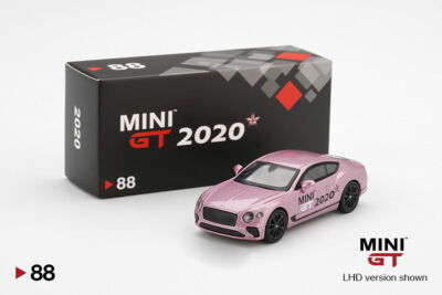 MINI GT 88 Bentley Continental GT Passion Pink LHD 2020 Gift Car