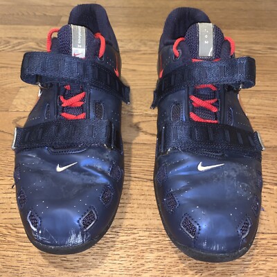 Nike Romaleos 2 Obsidian Blue Red White Men's 12.5 Weightlifting