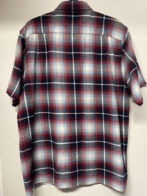 Supreme Shadow Plaid Flannel Shirt Navy/Blue/Red/White Mens Size