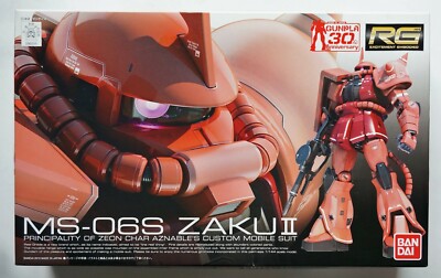 BANDAI RG 1/144 MS-06S Char ZAKU II Gunpla 30th Anniversary model