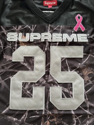 Size Large - FW25 Supreme Breast Cancer Awareness Football Jersey