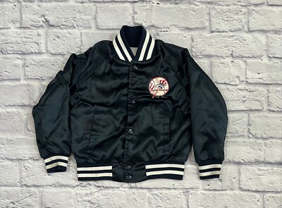 Vintage Chalk Line New Yankees Jets Satin Jacket MLB Kids Boys