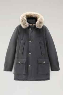 Woolrich Arctic Parka, Detachable Fur Trim - XS Shadow Gray (MSRP