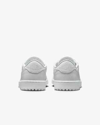 Size 9.5 - Air Jordan 1 Golf Low White Crocodile for sale online