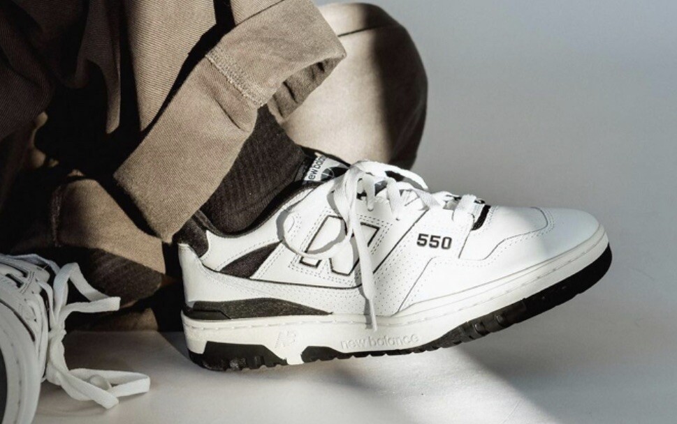 New Balance 550 White Black | Men's Size 8 BB550HA1 | 100