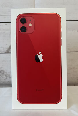 Apple iPhone 11 (PRODUCT) RED 64 GB BOX ONLY With Printed Insert