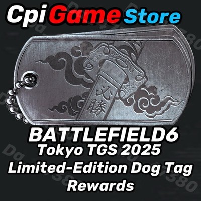 Battlefield 6 -Tokyo Tgs2025 Limited-Edition Dog Tag Rewards🔥 | eBay