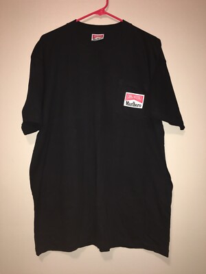 Vintage Marloboro Unlimited Cigarette Black Train T Shirt 90s